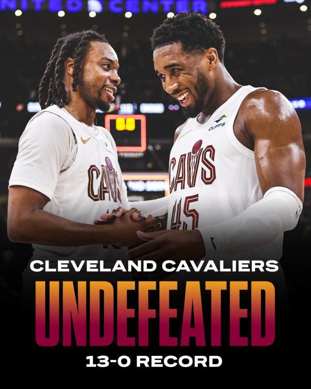 历史第6支开季13连胜球队！能阻挡骑士的只剩绿军？